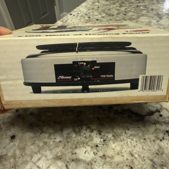 Vintage 1986 Hot plate extra burner by Munsey works great. - Picture 2 of 5